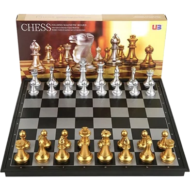 Sports And Fitness Premium Quality Magnetic Chess 10 inch / 25.4 cm Board - Rokomari product